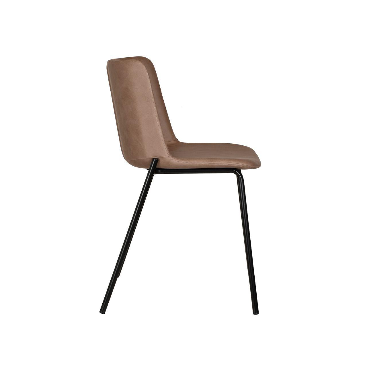 Silla Count Basic Soft PU Café Caqui-2