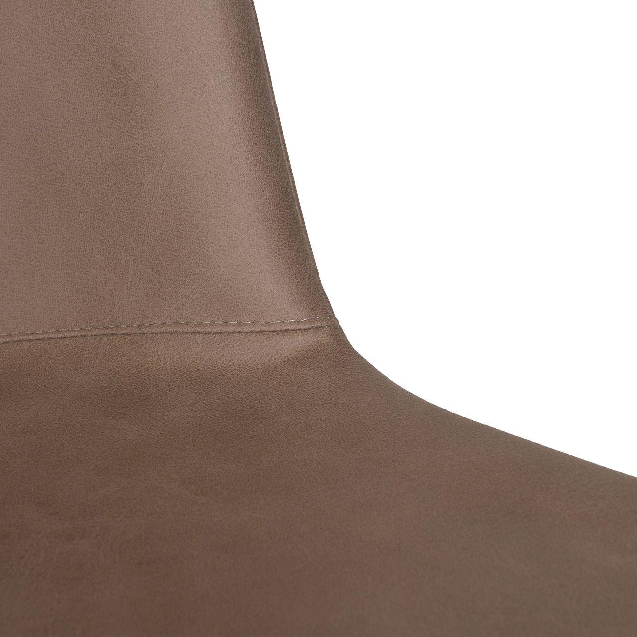 Silla Count Basic Soft PU Café Caqui-5