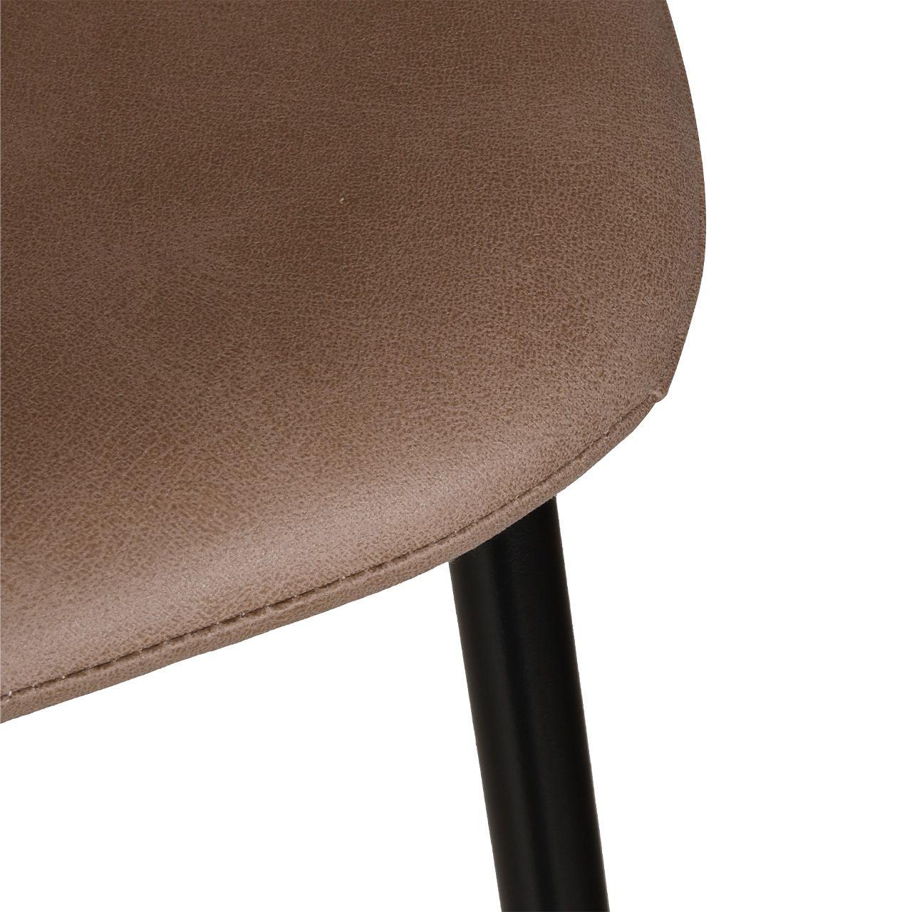 Silla Count Basic Soft PU Café Caqui-6