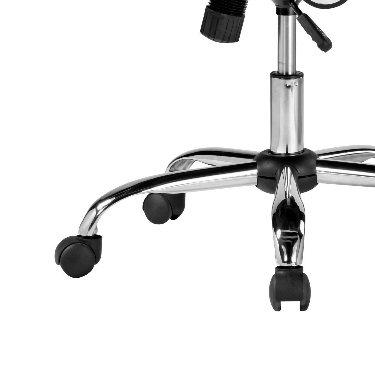 Silla de Oficina High Pro Negra Cromada-6