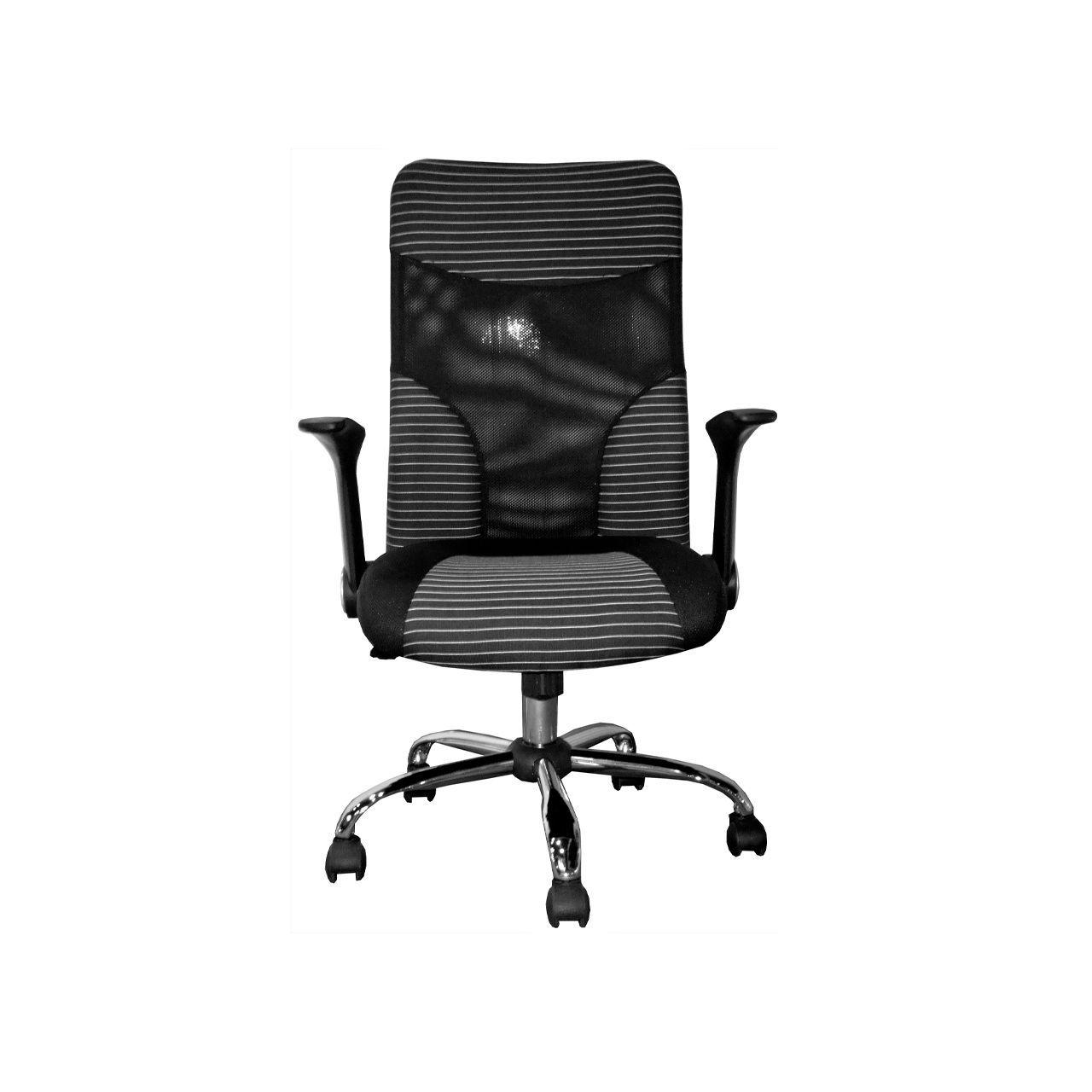 Silla de Oficina High Pro Negra Cromada-1