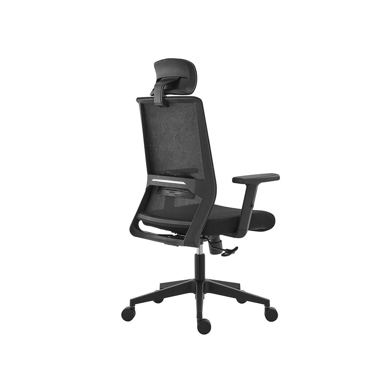 Silla de Oficina New York Negra con Cabecera-2
