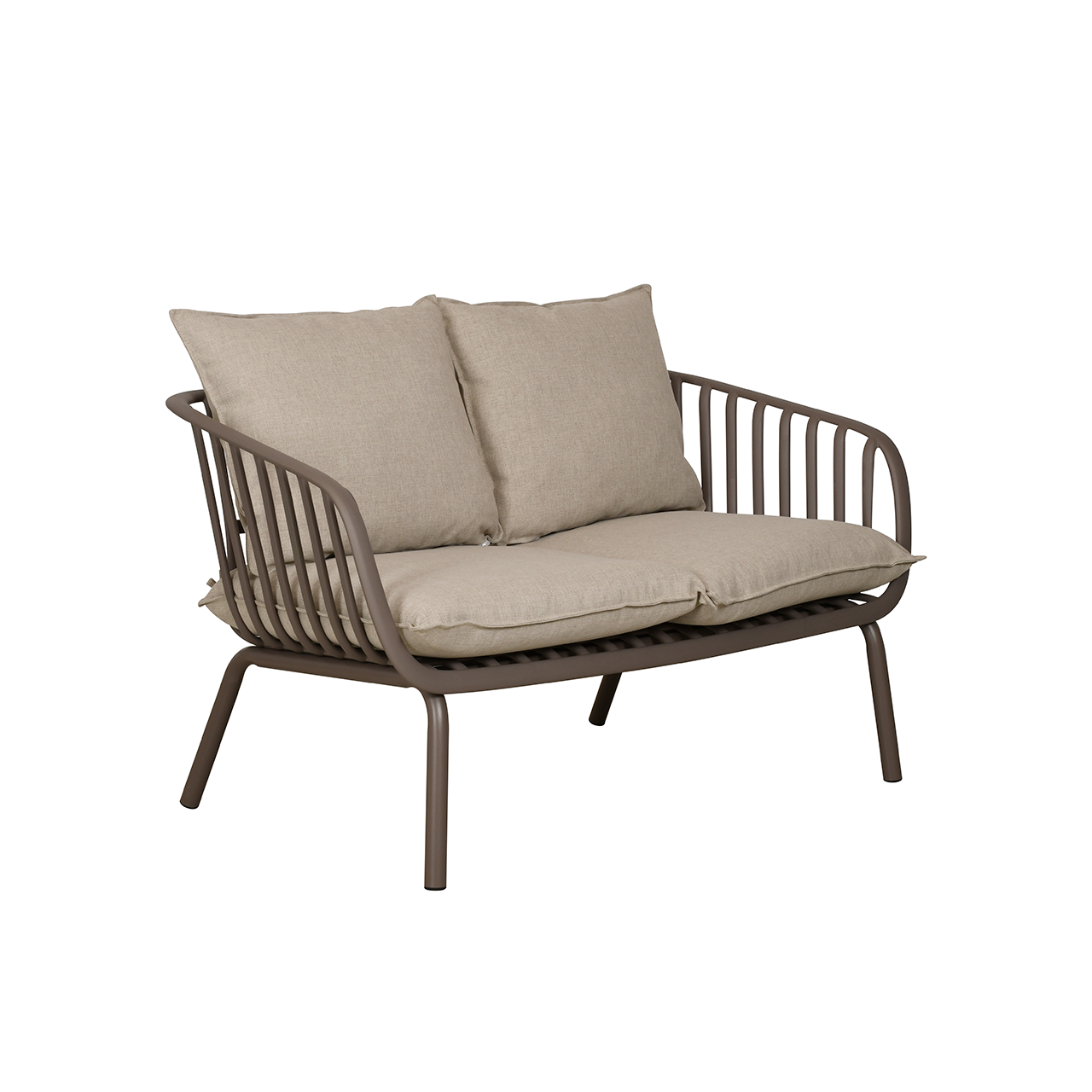 Sofá Exterior 2 Cuerpos Times Tortora-1