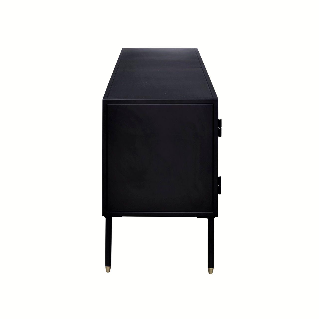 Mesa de TV Dawn Metal Negro-2