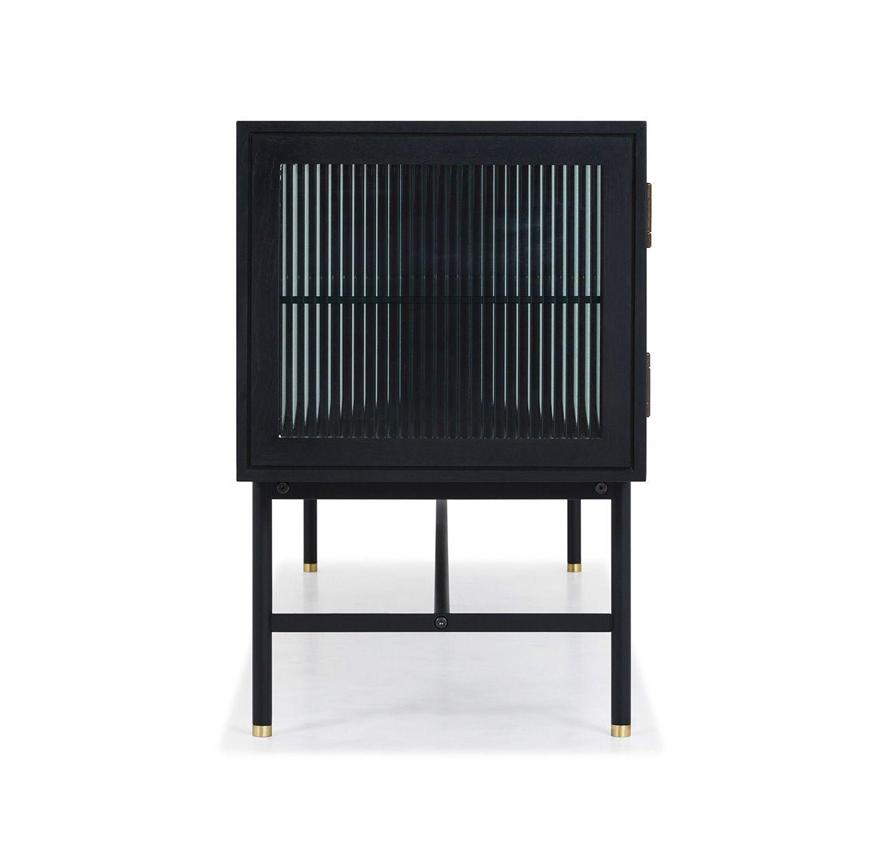 Mesa de TV Bay Roble Negro-2