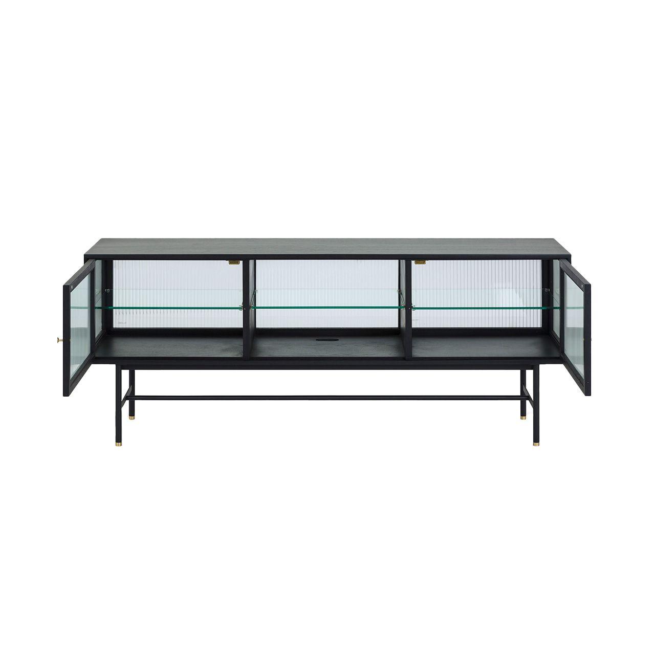 Mesa de TV Bay Roble Negro-4