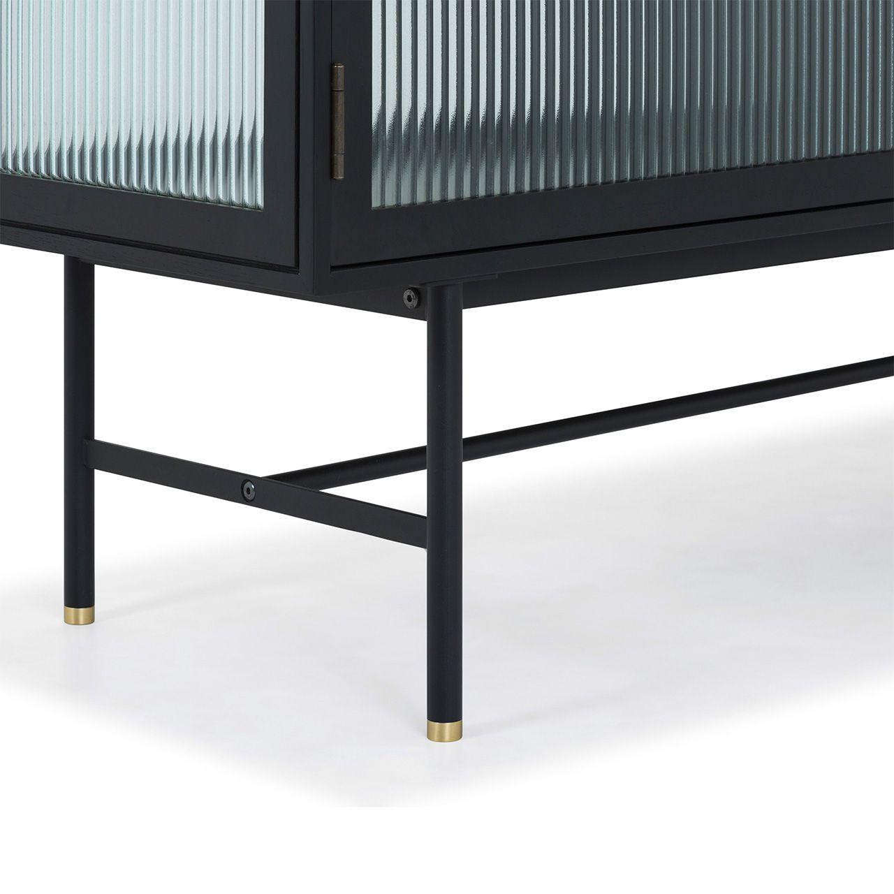 Mesa de TV Bay Roble Negro-6