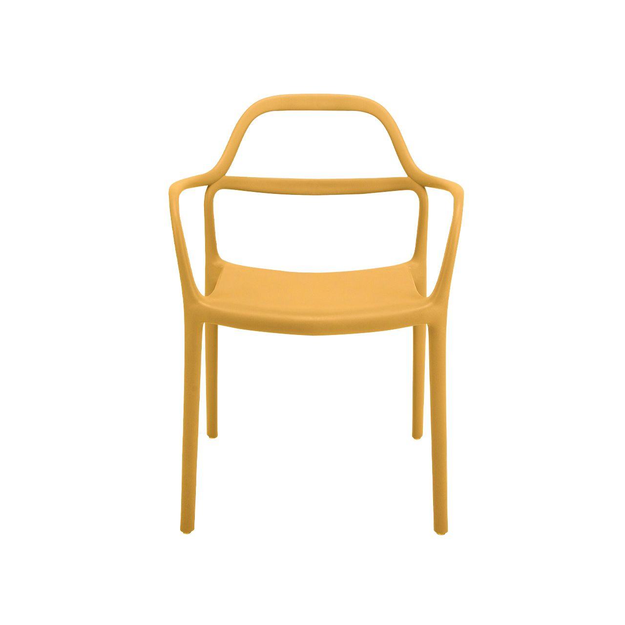 Silla Dali con Brazos Amarillo Ocre-1