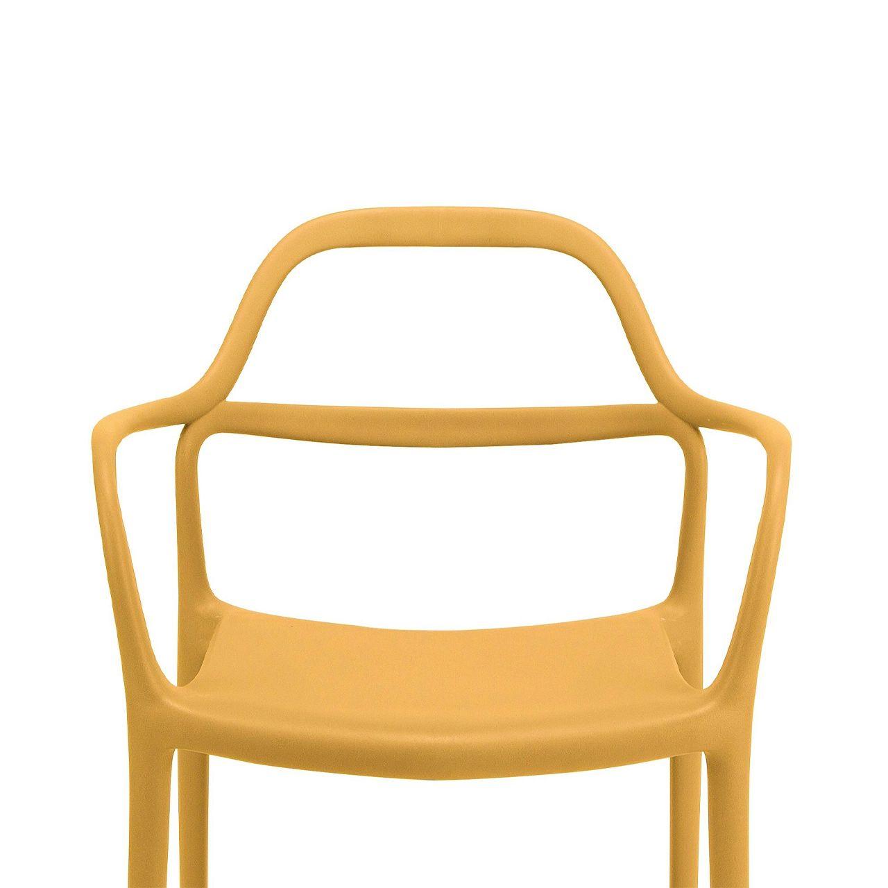 Silla Dali con Brazos Amarillo Ocre-5