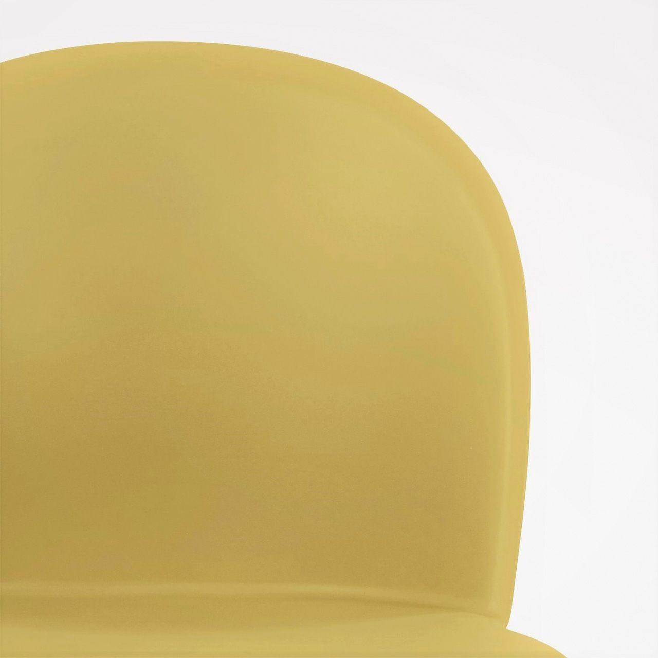Silla Monocolor Simple Mostaza-4