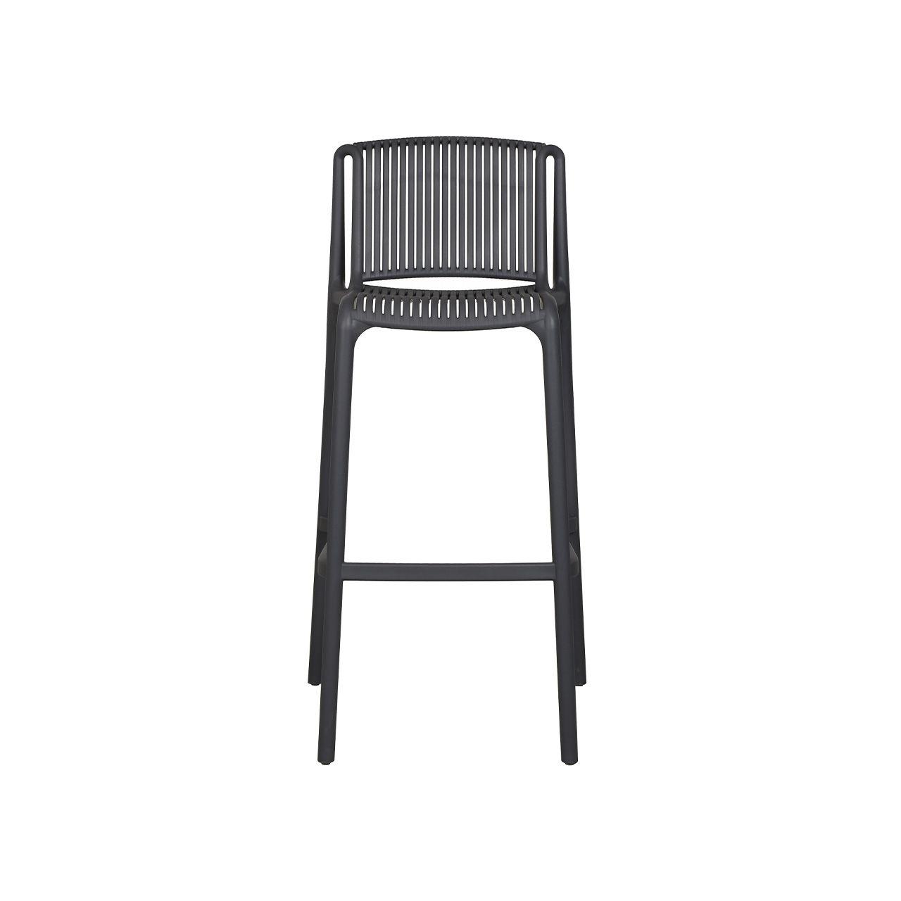 Silla Exterior Bar Alta Hollywood Grafito-1