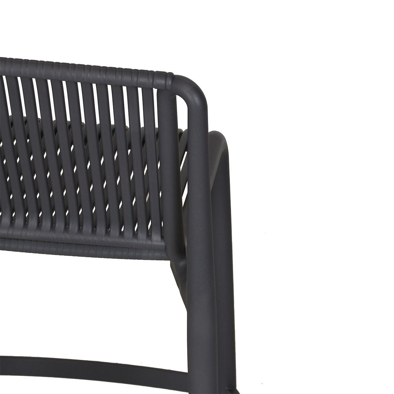 Silla Exterior Bar Alta Hollywood Grafito-4