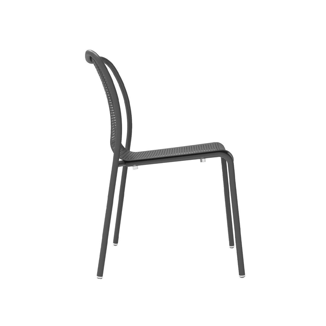 Silla Exterior Summer Perf Gris Carbón-2