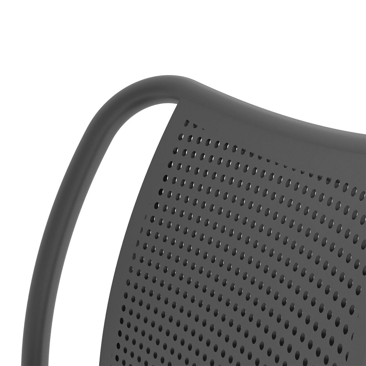 Silla Exterior Summer Perf Gris Carbón-4