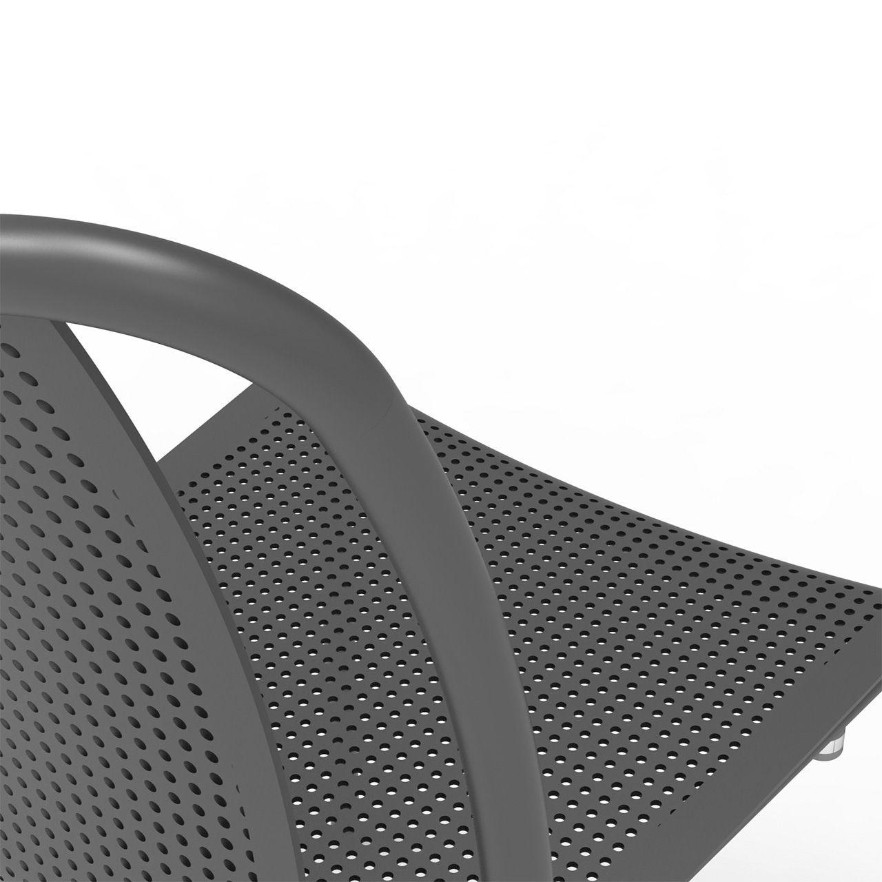 Silla Exterior Summer Perf Gris Carbón-5