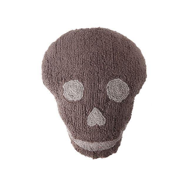 Cojín Calavera Gris Oscuro Claro 40 x 50cm-0