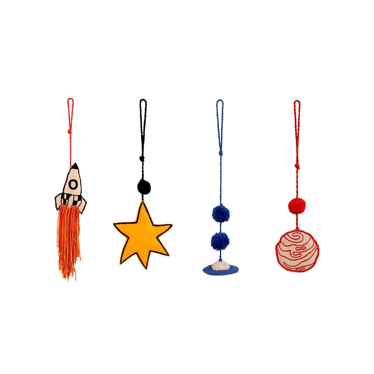 Set (4) Colgante Puerta Galaxy Colores-0