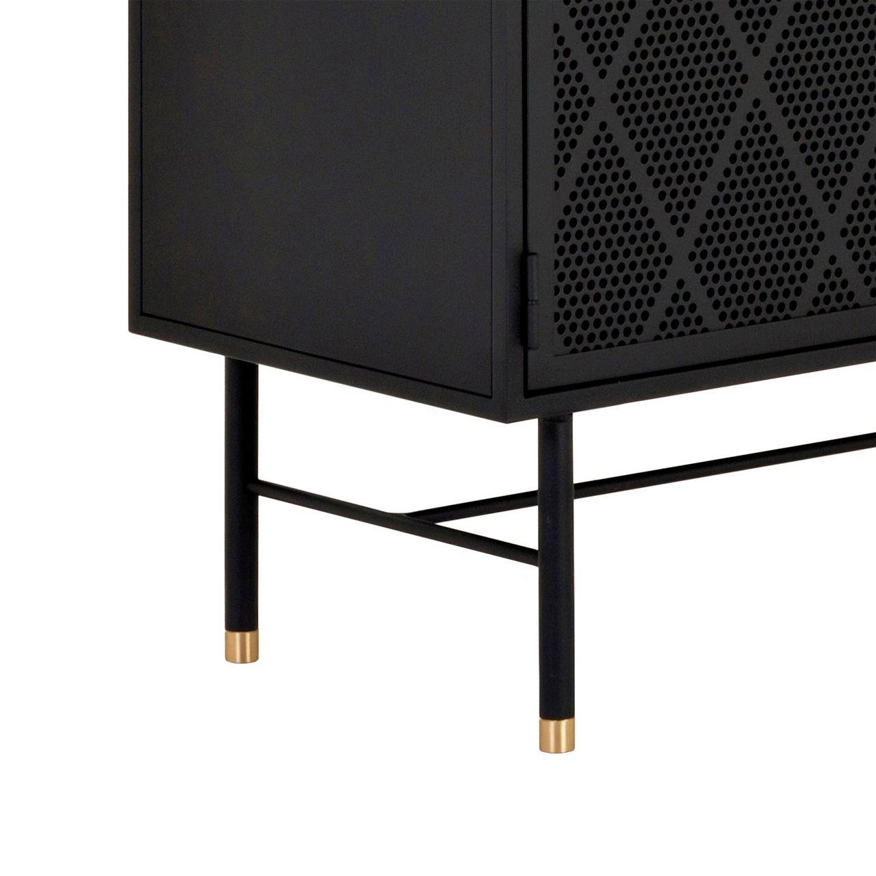 Vitrina Bay Baja Roble Negro-7