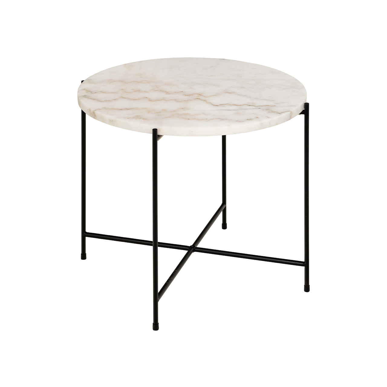Mesa Lateral Baja Avill Mármol Blanco-1