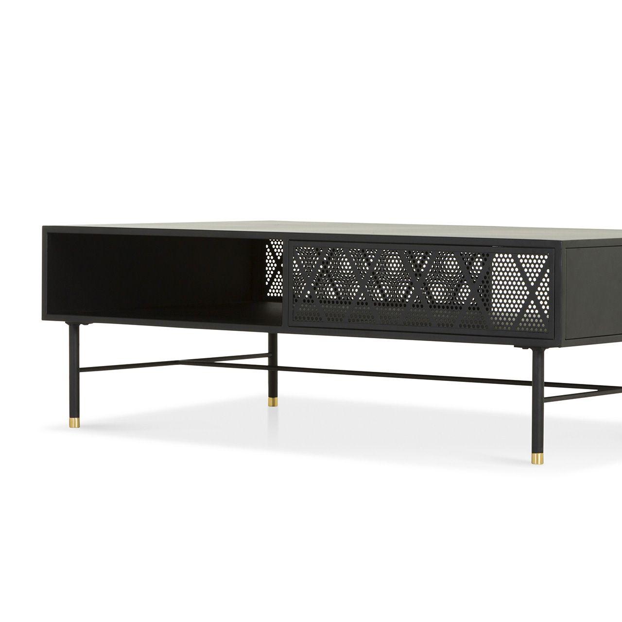 Mesa de Centro Ventoux Metal Perf Negro-6