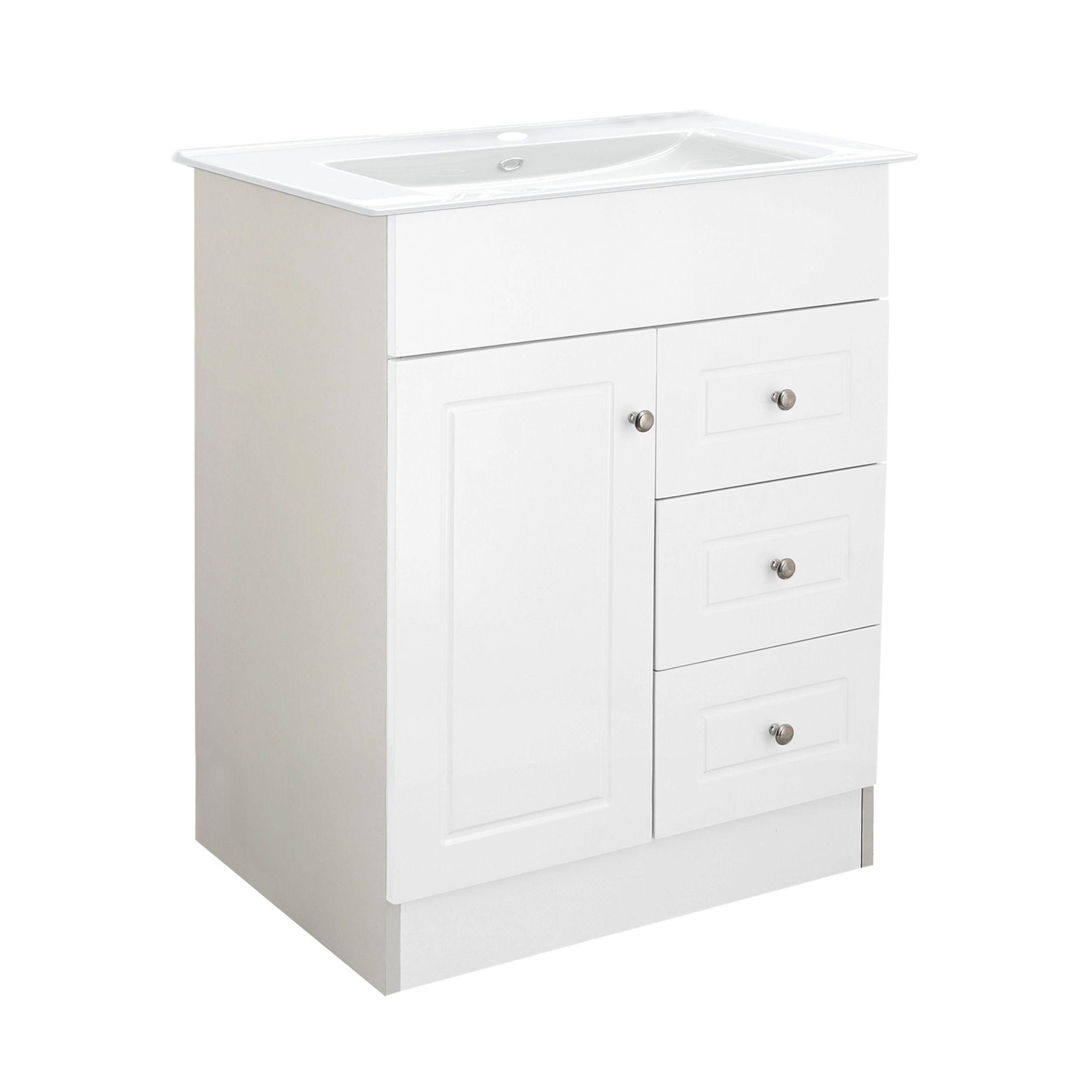 Kit Mueble Vanitorio Domsa Color Blanco B60-PHNB+P-60-2