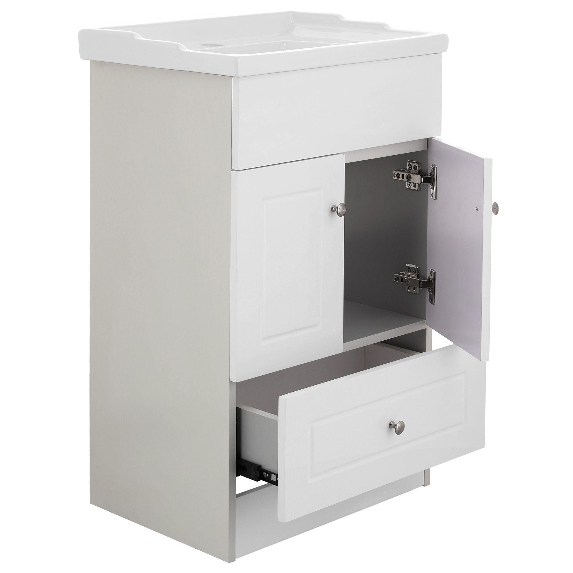 Kit Mueble Vanitorio Domsa Color Blanco B50-PH+F-50-3