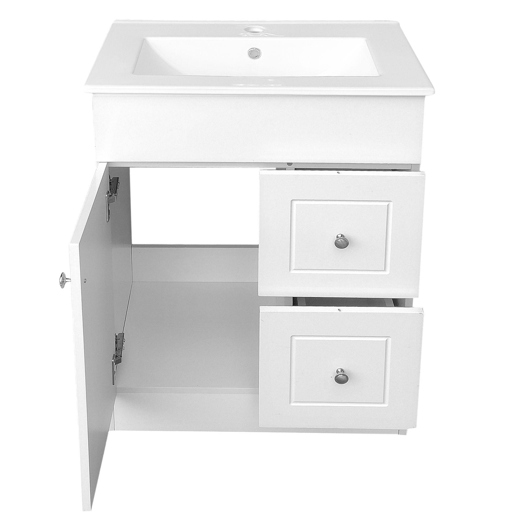 Kit Mueble Vanitorio Domsa Color Blanco BPA-60A+60C-2