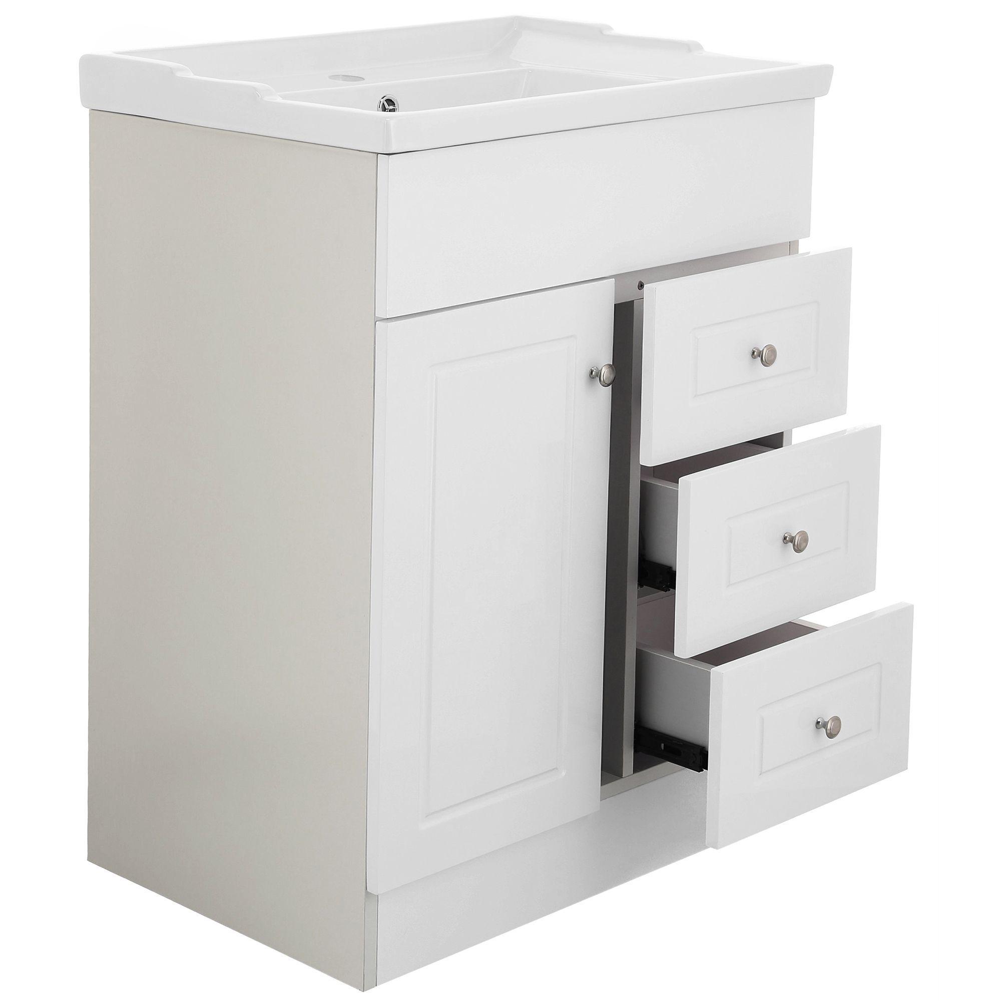 Kit Mueble Vanitorio Domsa Color Blanco B60-PHNB+F-60-3