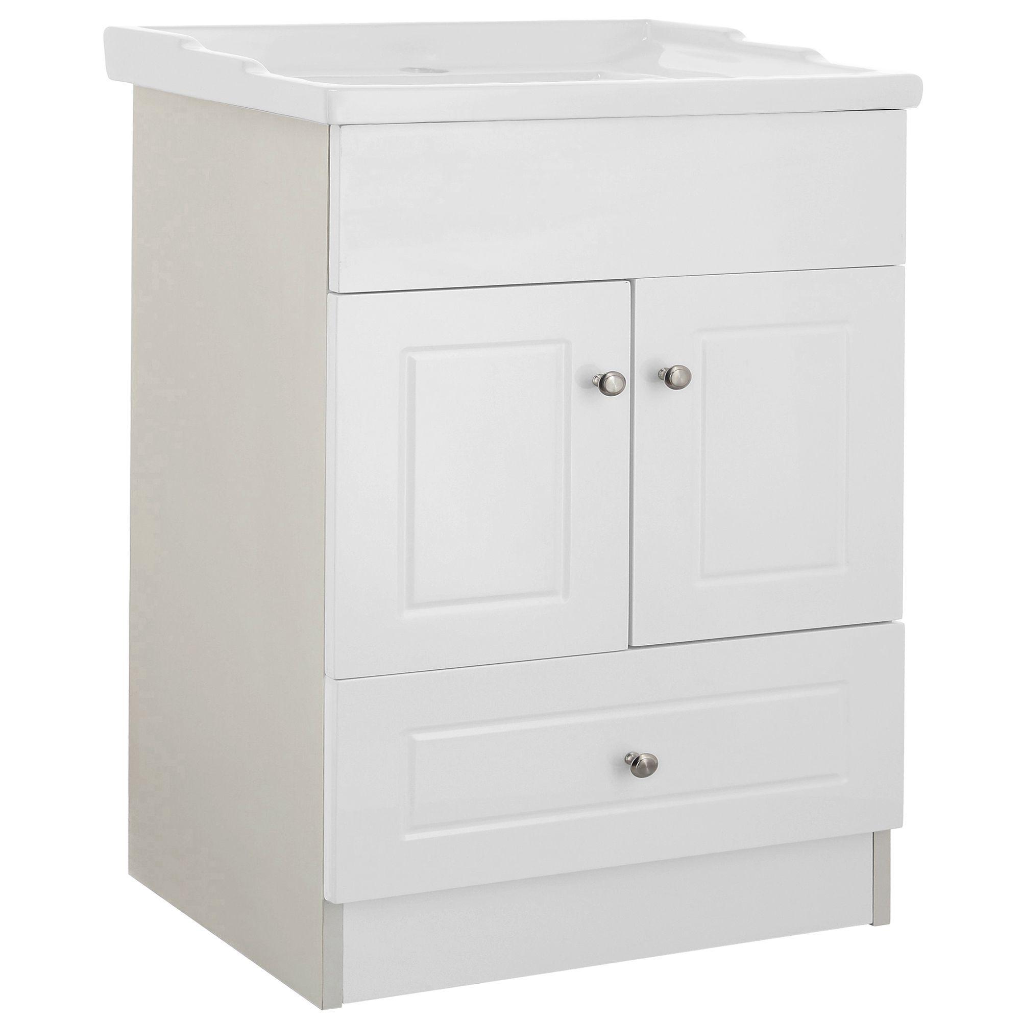 Kit Mueble Vanitorio Domsa Color Blanco B60-PHB+F-60-2
