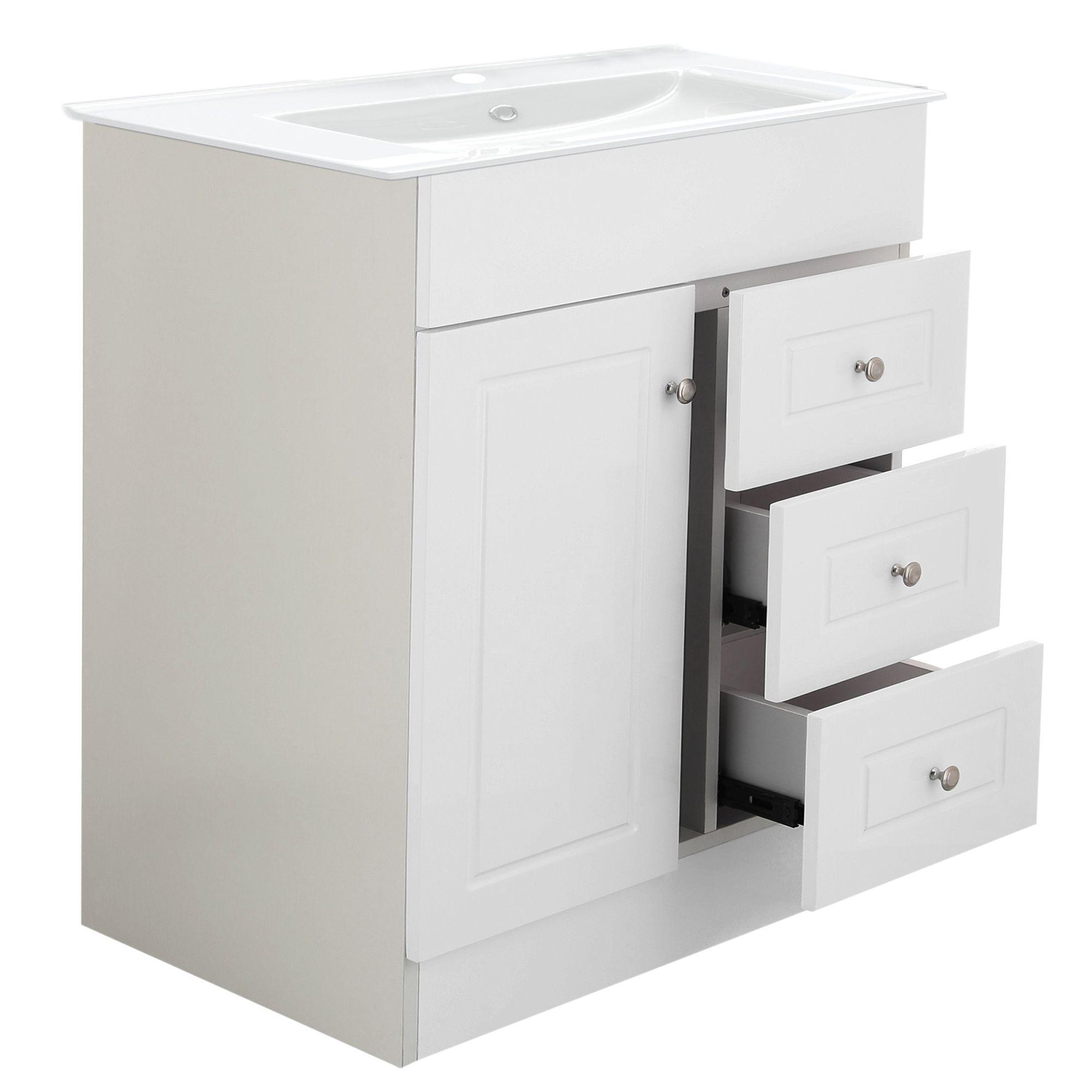 Kit Mueble Vanitorio Domsa Color Blanco B70-PHNB+P-70-3