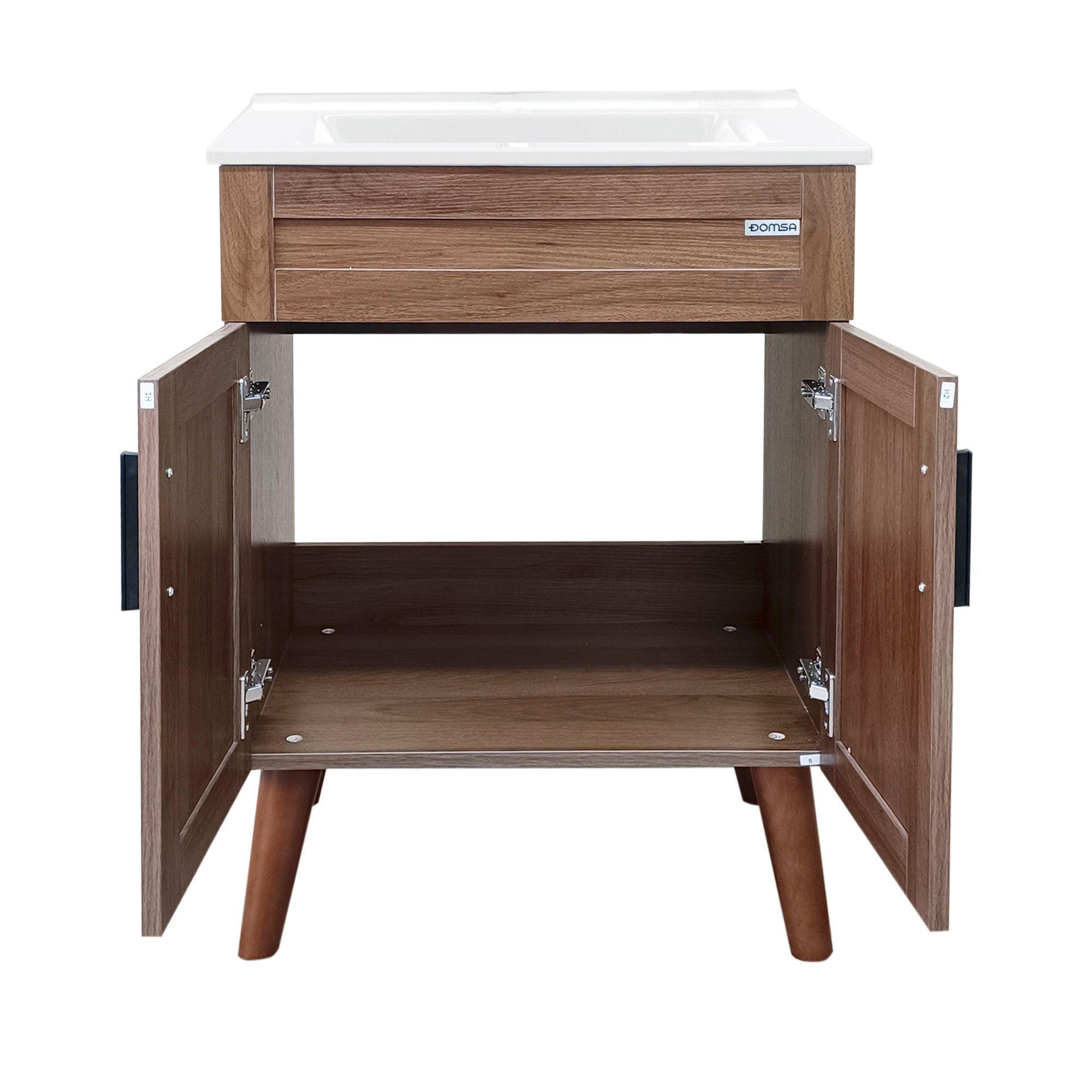 Kit Mueble Vanitorio Domsa Elegance Nogal BM6040+60C-3