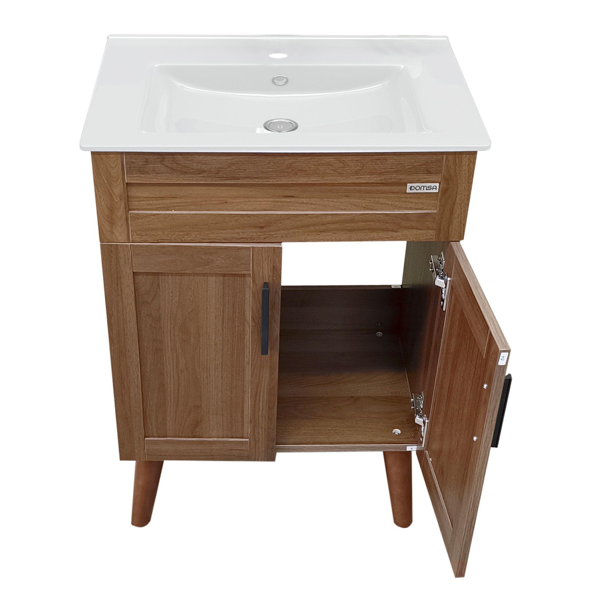 Kit Mueble Vanitorio Domsa Elegance Nogal BM6040+60C-4