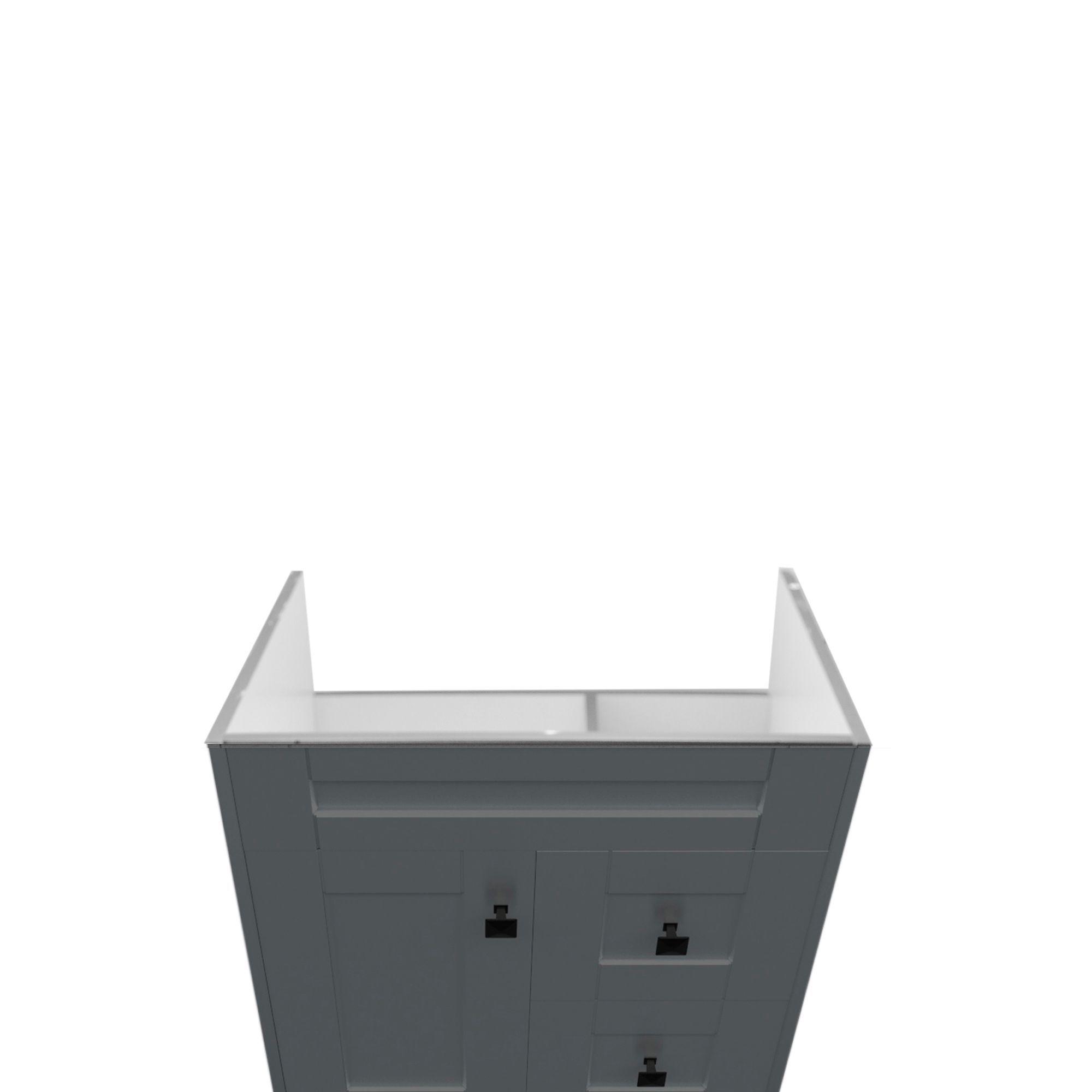 Mueble Vanitorio Domsa N60SK Gris (Sin Cubierta)-4