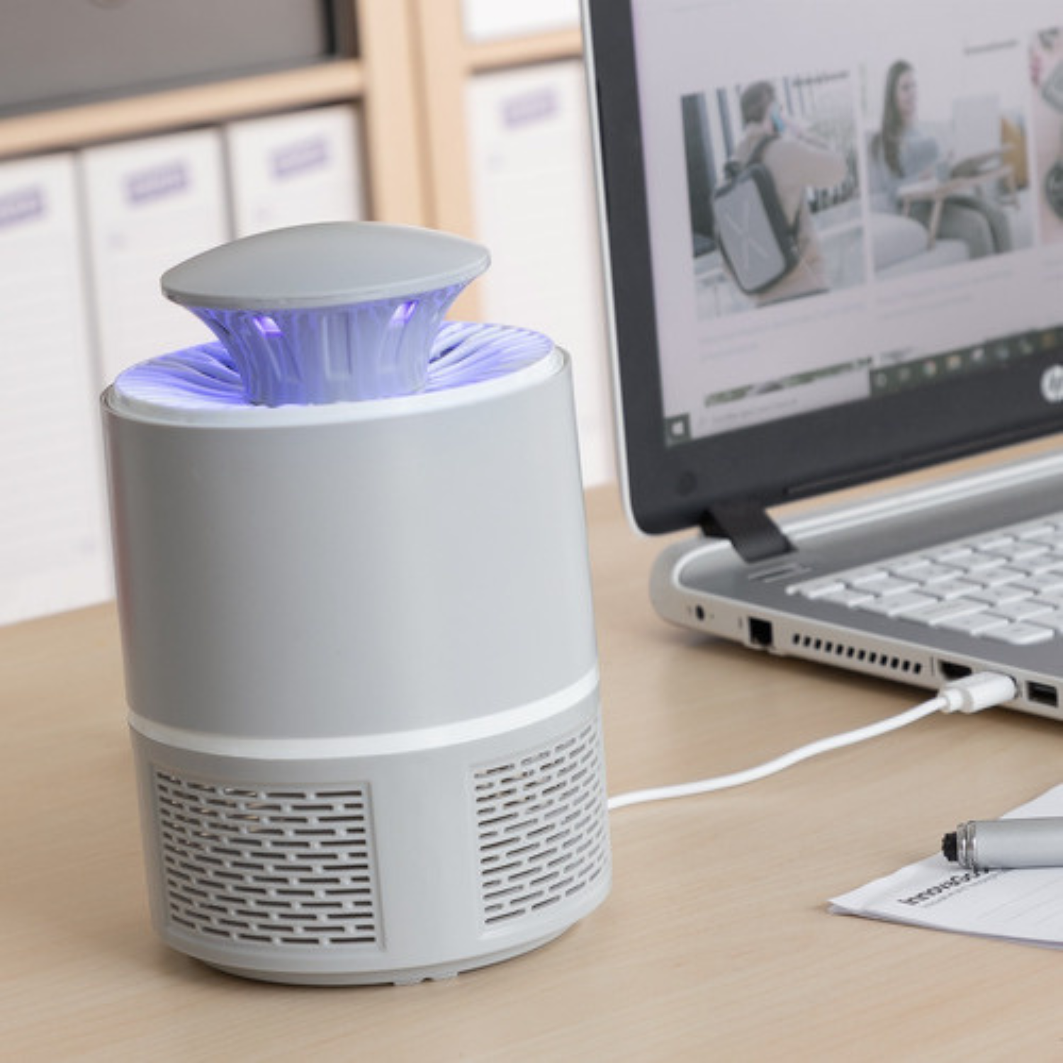 Lampara Mata Insectos Mata Mosquitos Por Succión Innovagoods-5