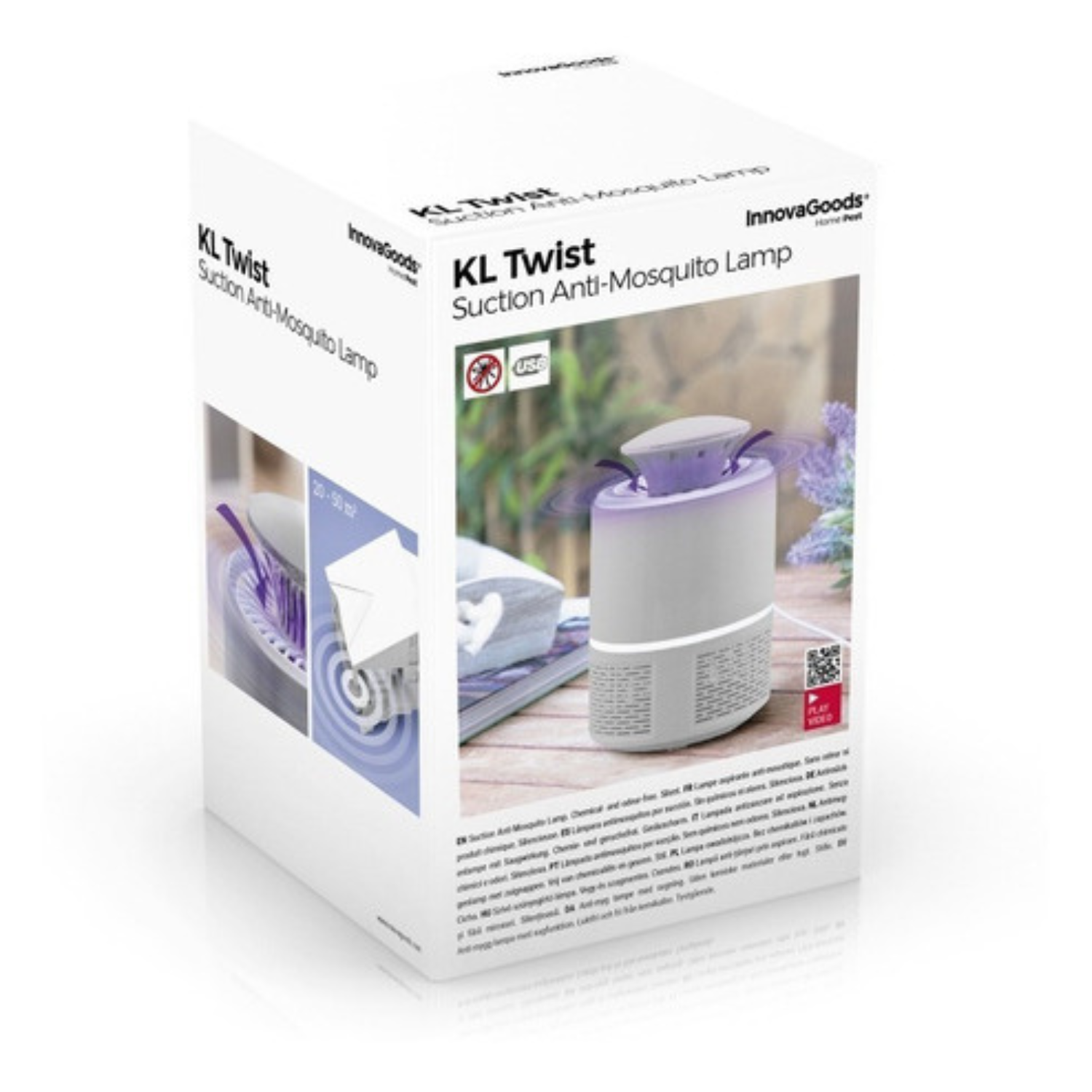 Lampara Mata Insectos Mata Mosquitos Por Succión Innovagoods-8