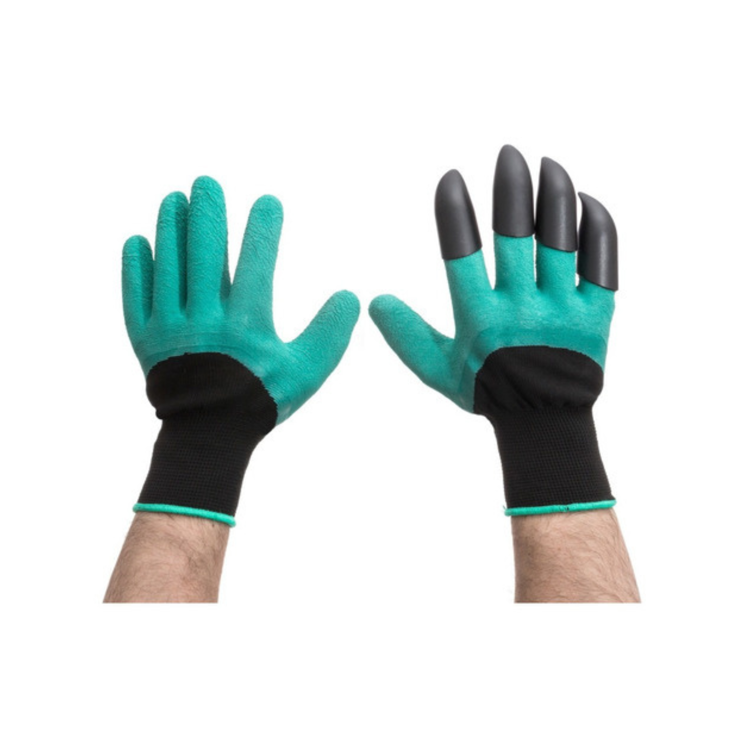 Set 2 Pares De Guantes De Jardinería Con Garras Para Cavar-1