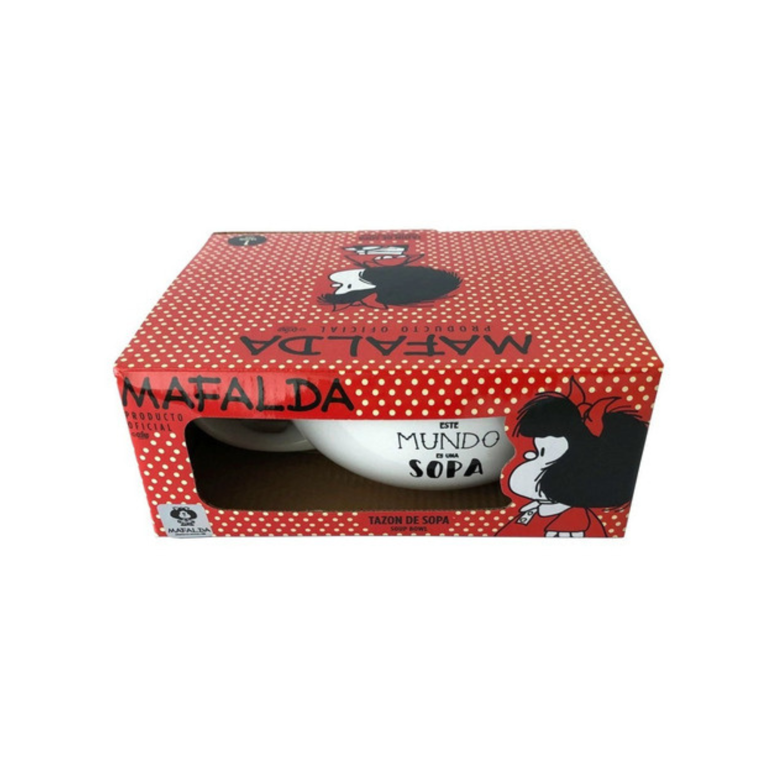 Bowl Con Cuchara Mafalda Blanco / Zings-4