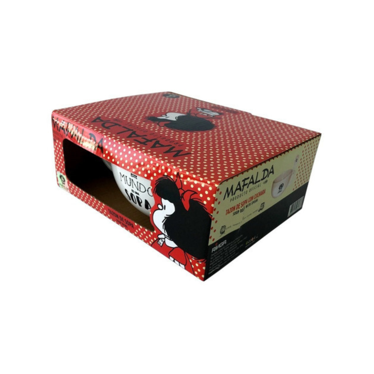 Bowl Con Cuchara Mafalda Blanco / Zings-5