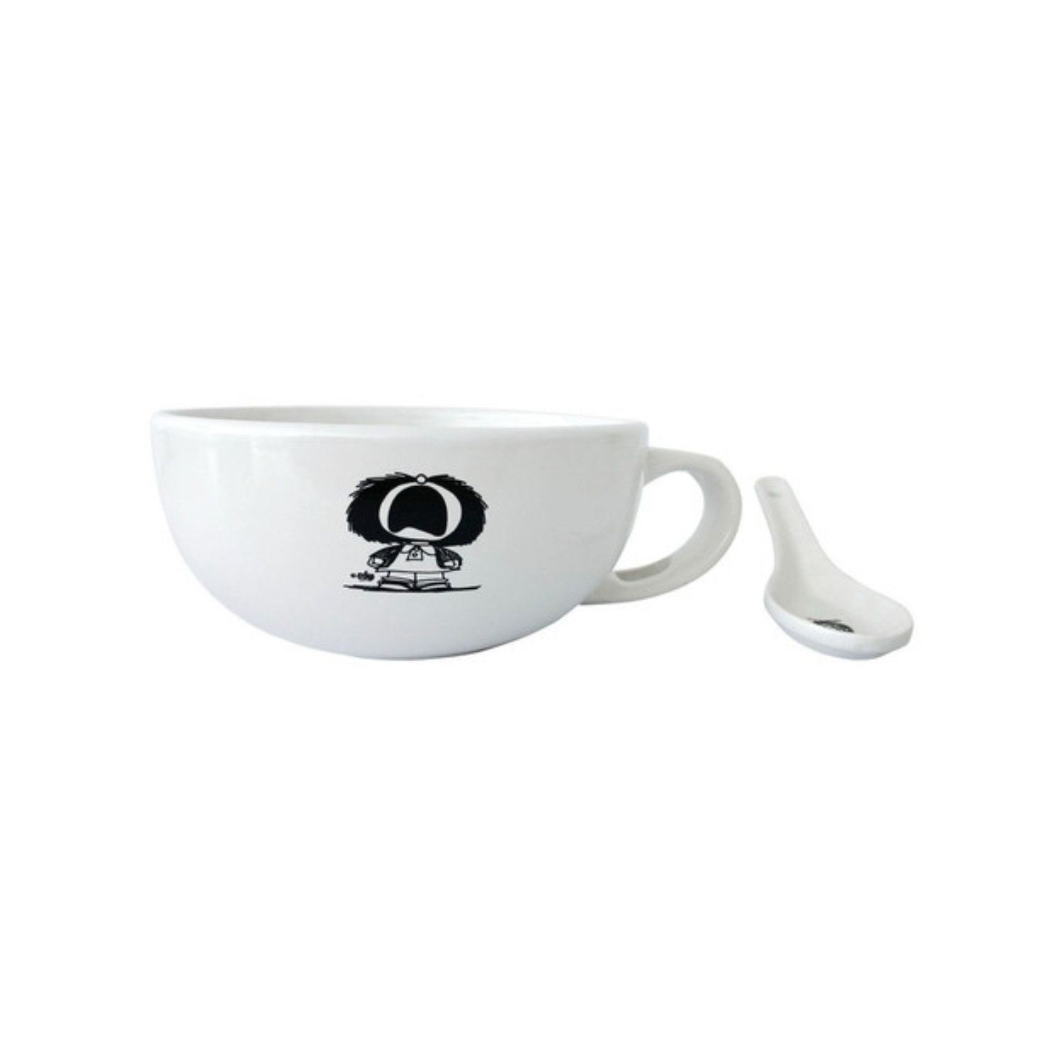 Bowl Con Cuchara Mafalda Blanco / Zings-1