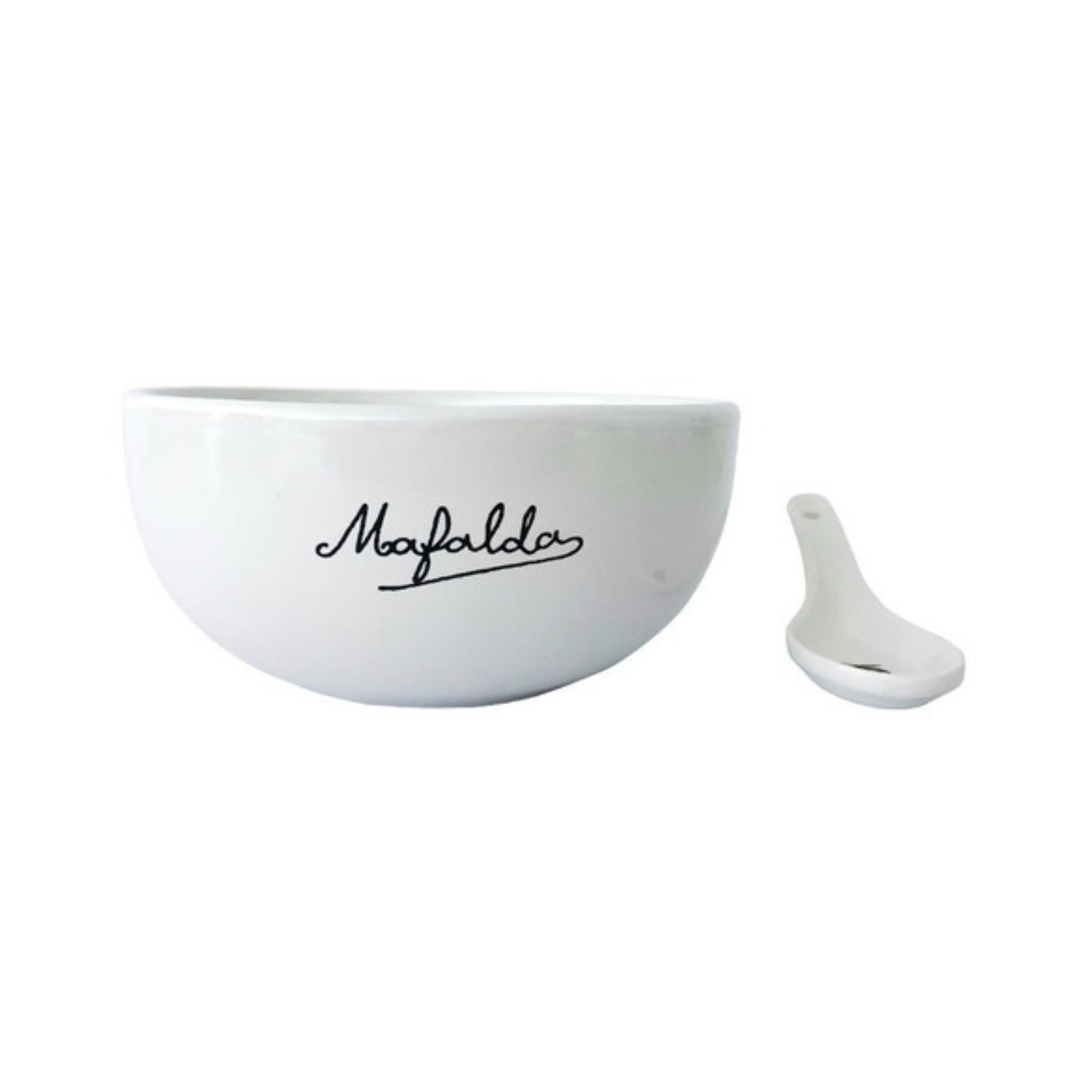 Bowl Con Cuchara Mafalda Blanco / Zings-2