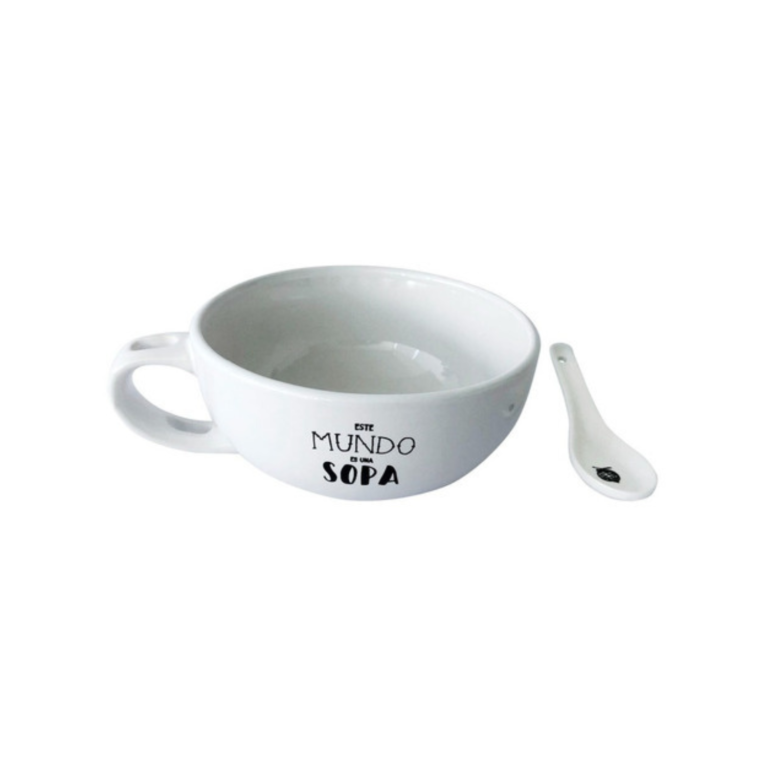 Bowl Con Cuchara Mafalda Blanco / Zings-0