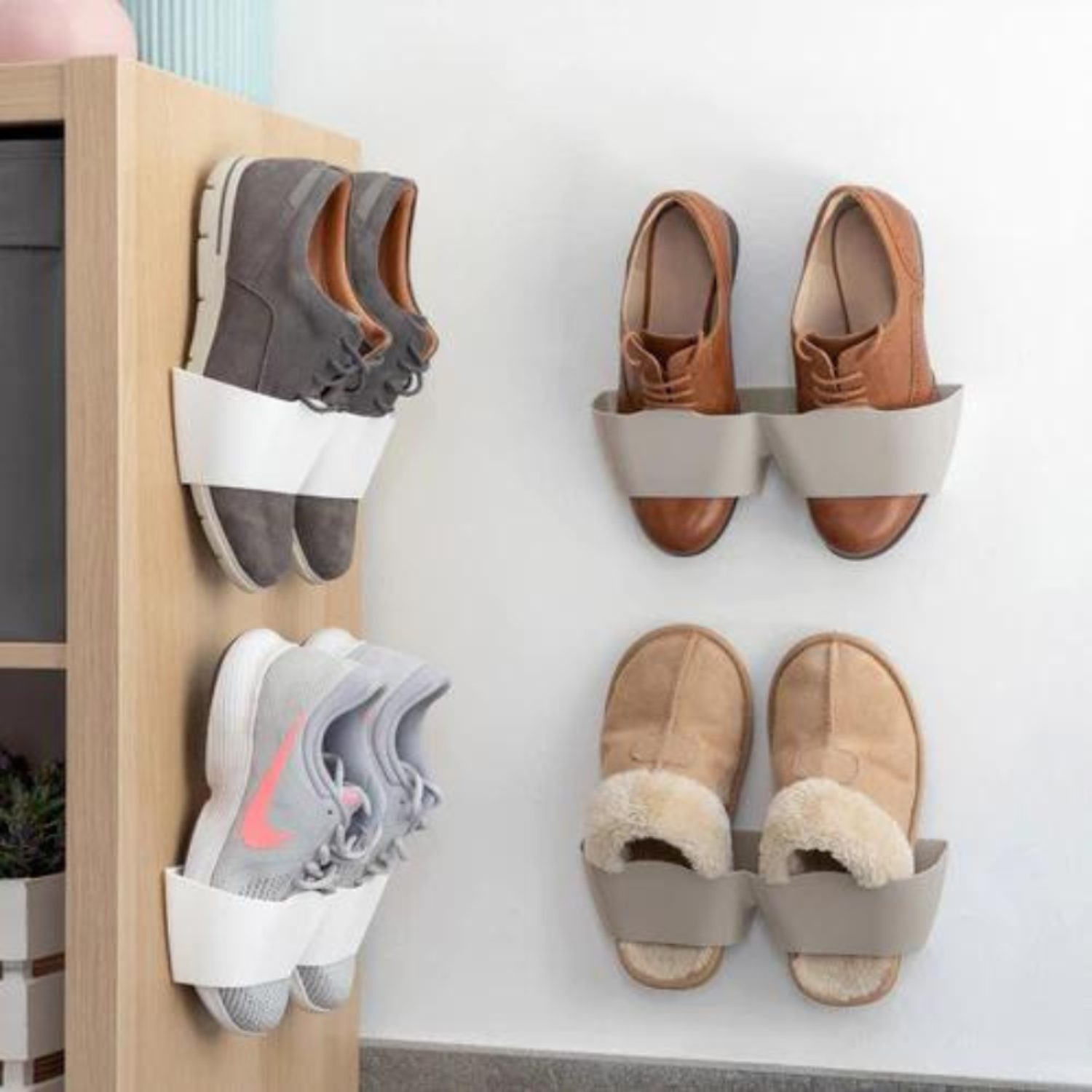 Zapateros Adhesivos Organizador (4 Pares) Innovagoods -6