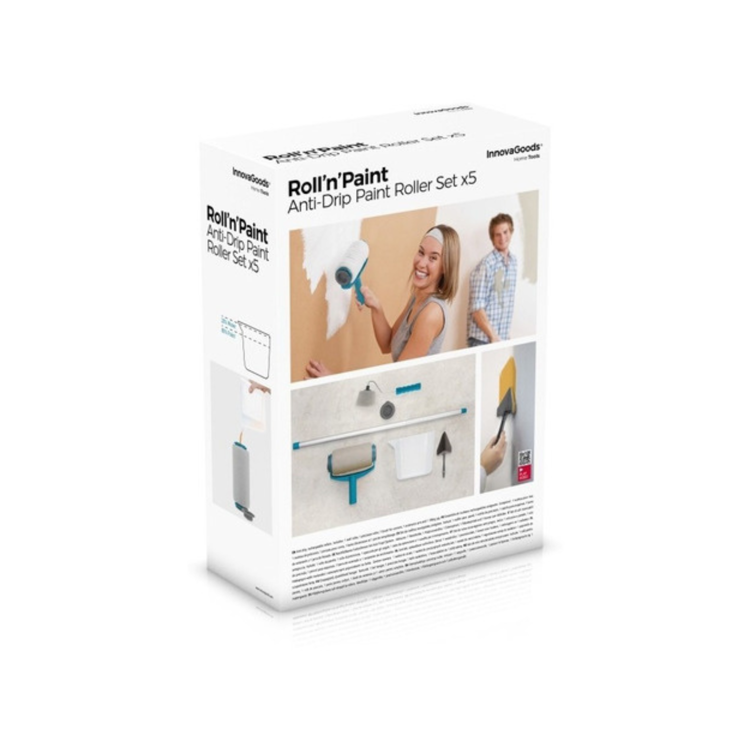 Set De Rodillos De Pintura Recargables Antigoteo 5 Piezas-8