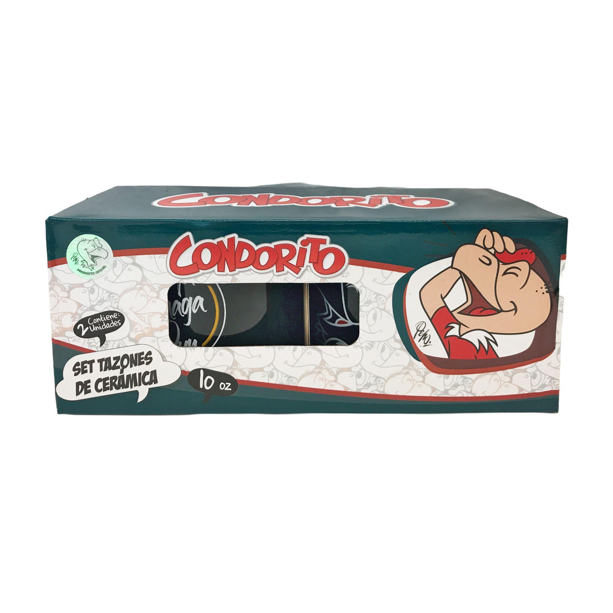 Set 2 Tazones Condorito Negro-0