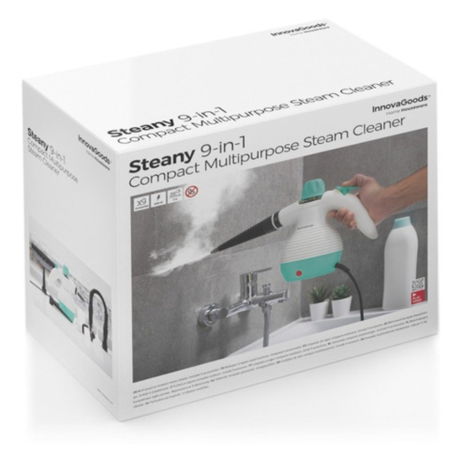 Limpiador A Vapor Pistola Limpieza Alta Presión 1000w 9 En 1-6