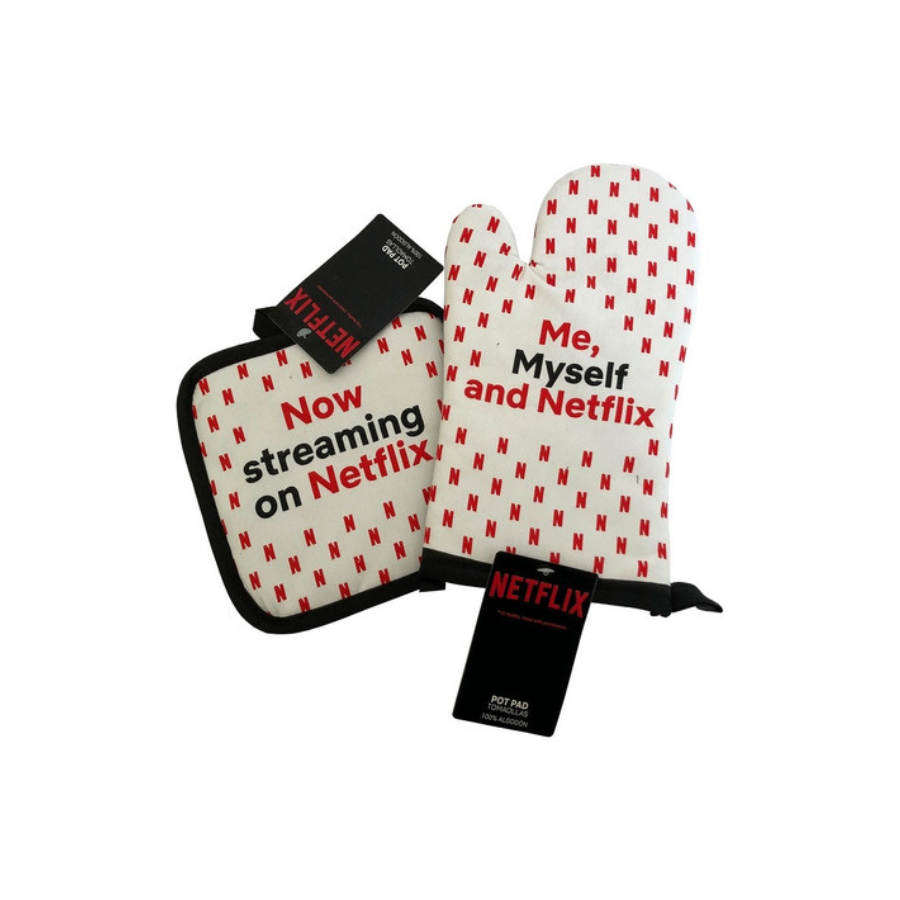 Set Guante De Cocina Y Toma Olla Diseño Netflix / Zings-0