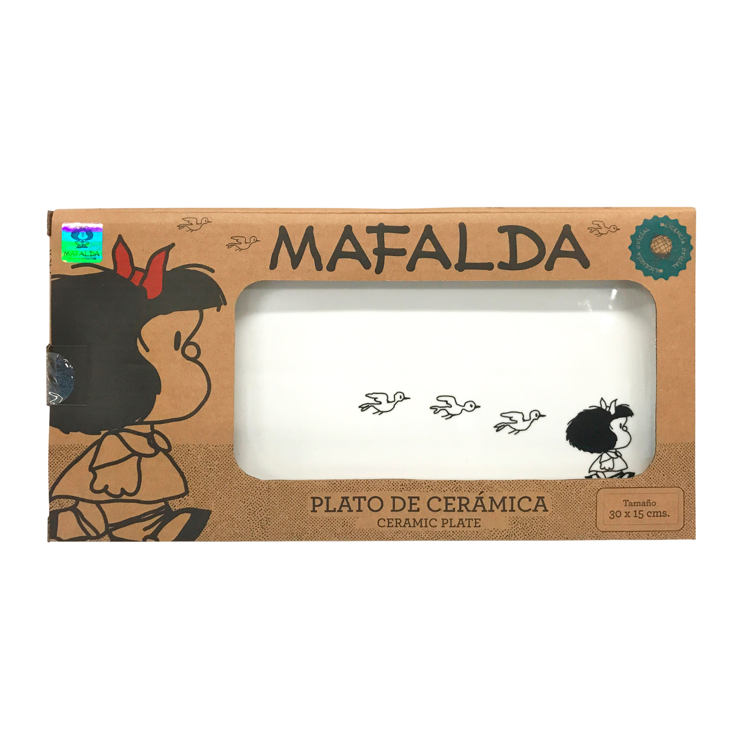 Plato Snack 30 X 15 Mafalda Mint-1