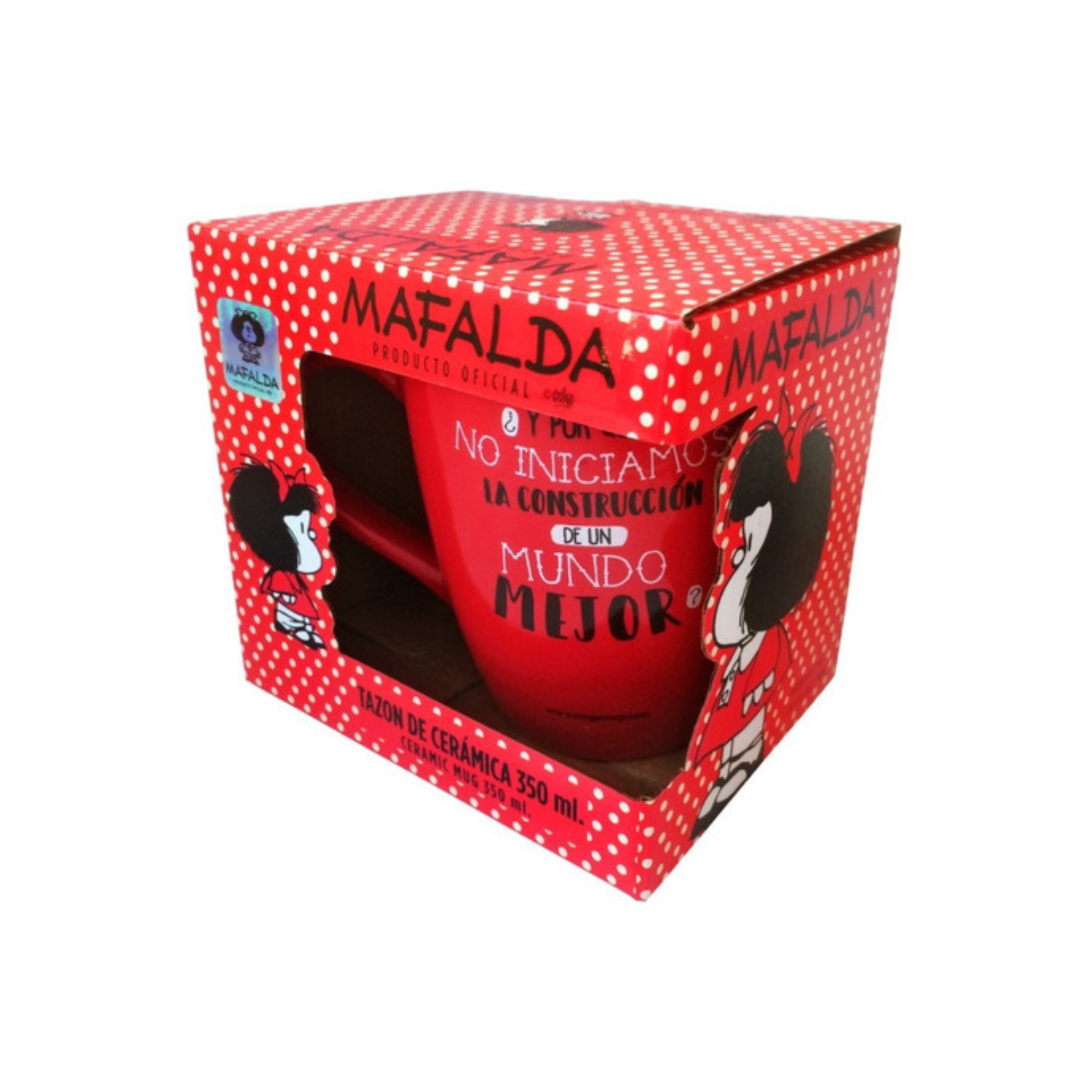 Tazón Diseño Mafalda 350ml Rojo / Zings-2