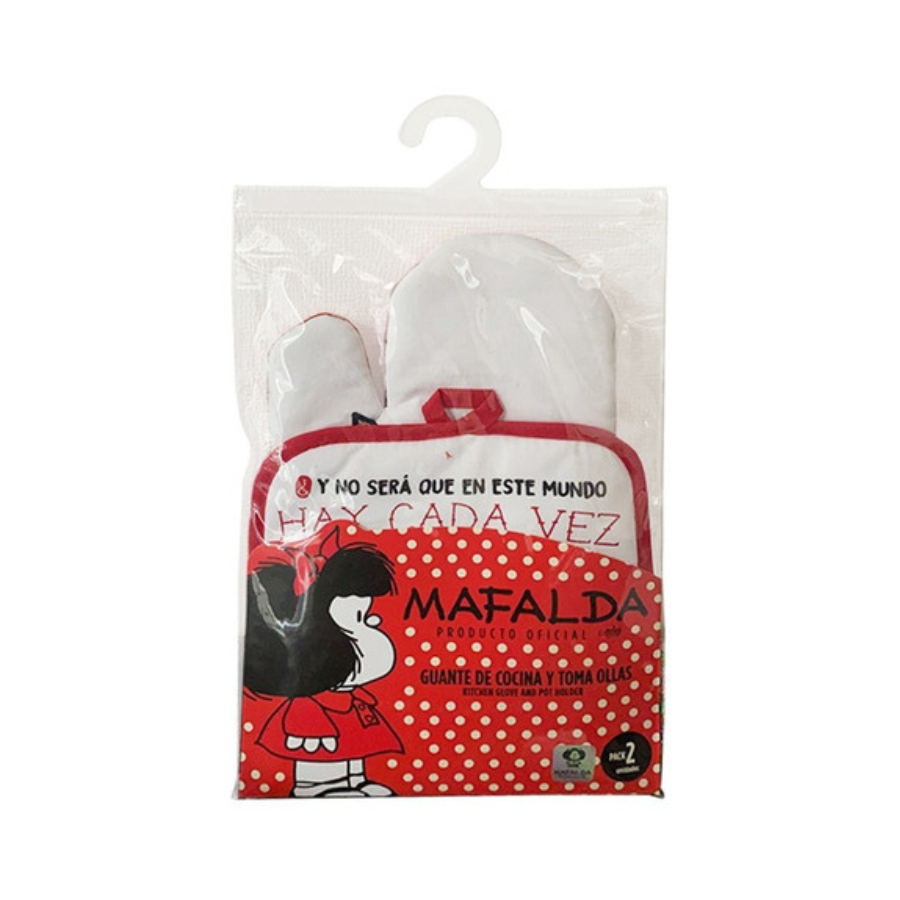 Set Guante De Cocina Y Toma Olla Diseño Mafalda / Zings-3