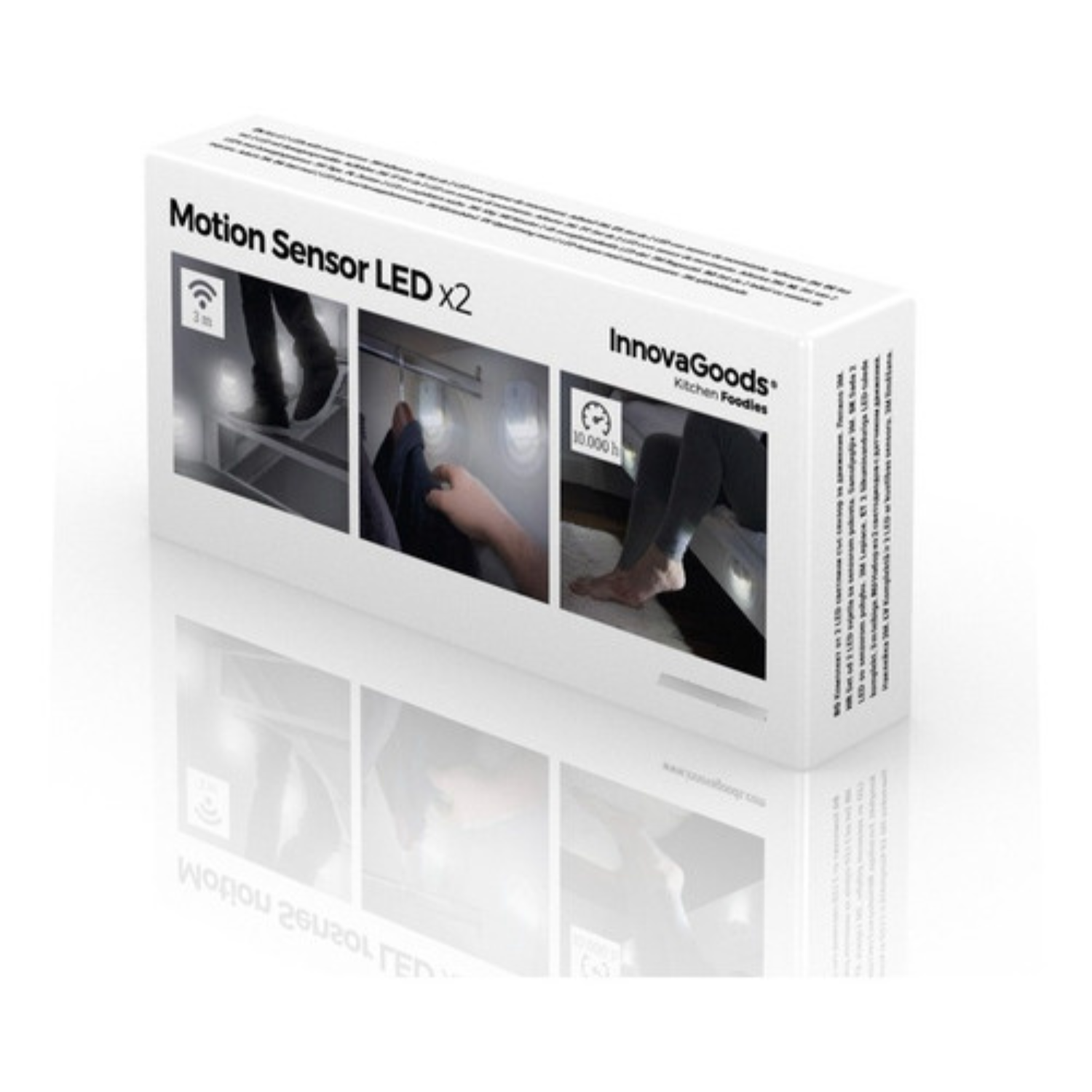Foco Led Con Sensor Movimiento Luz A Pilas Pack De 2-7